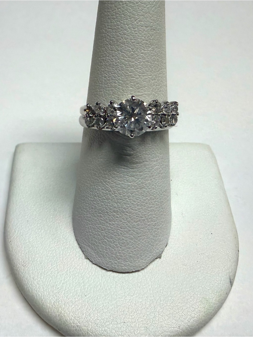 14k White Gold 1.70ctw Natural Diamond Wedding Ring Set